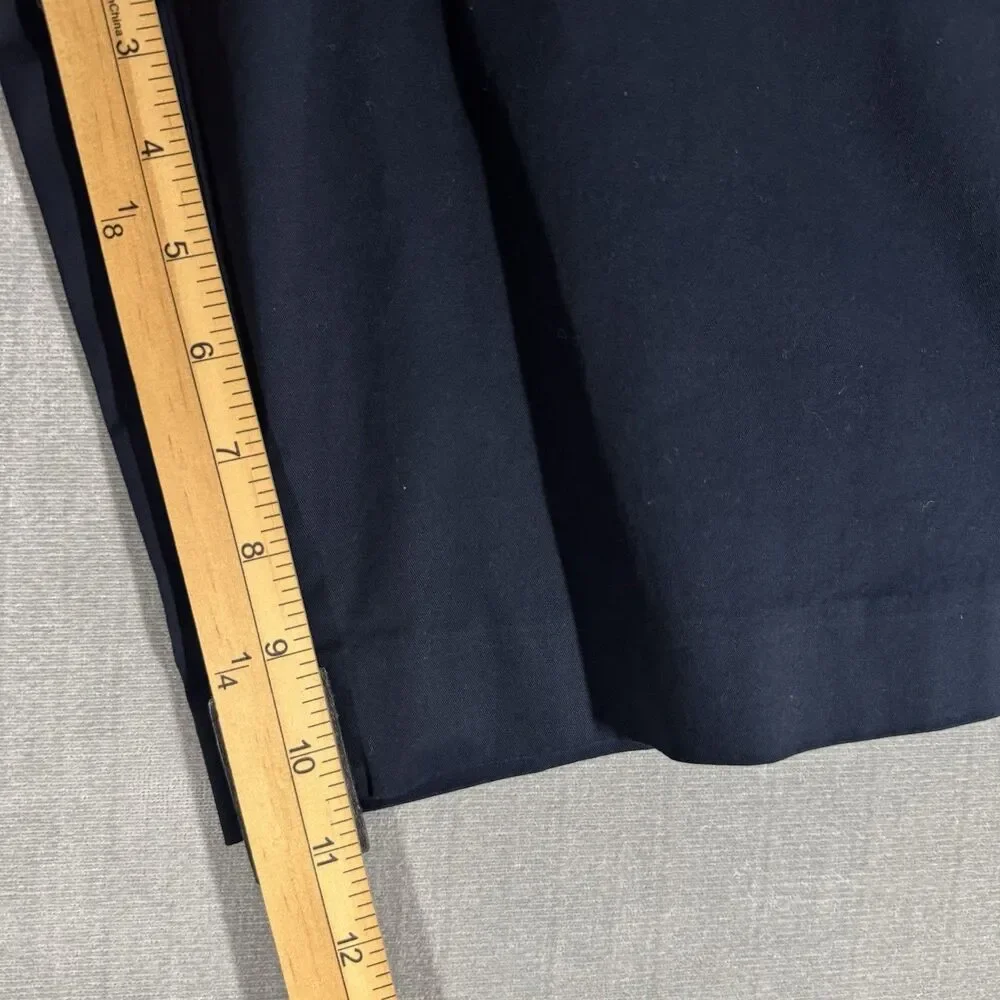 Talbots Womens Size 14 Perfect Chino Shorts 10 1/2” Inseam Navy Blue Walking NWT